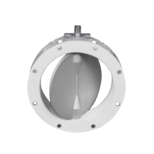 MIX srl Splined Drive Rubber-Lined Butterfly Valve, Aluminium Vane